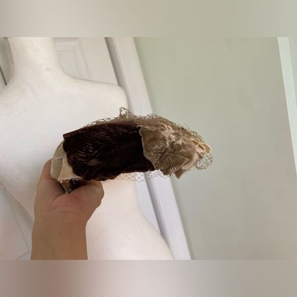 1950s Velvet Leafs Design Hat - Picture 5 of 8